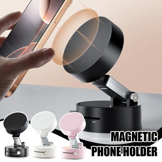 "Magnetic Dual-Sided Suction Phone Holder"