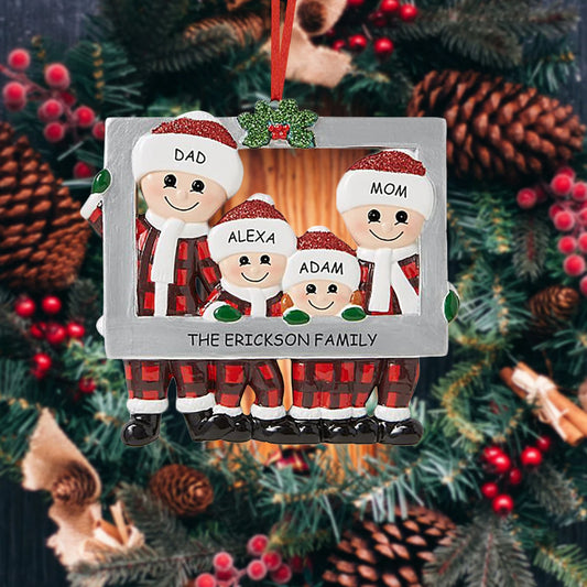 "Christmas Family Ornament  Festive Tree Décor"